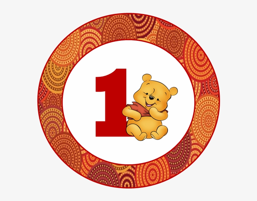 Toppers O Etiquetas - Winnie The Pooh Circle Png - Free Transparent PNG  Download - PNGkey