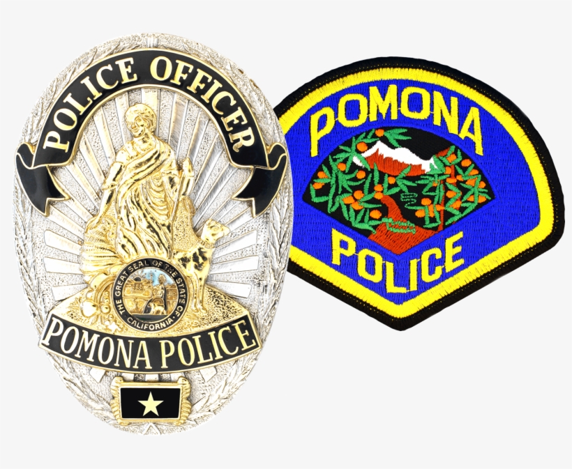 Combo Badge And Patch - Pomona Police Badge, transparent png #3538105
