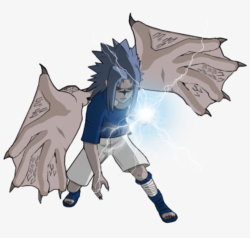 Sasuke, Naruto - Sasuke Drawing Chidori, transparent png #3538216