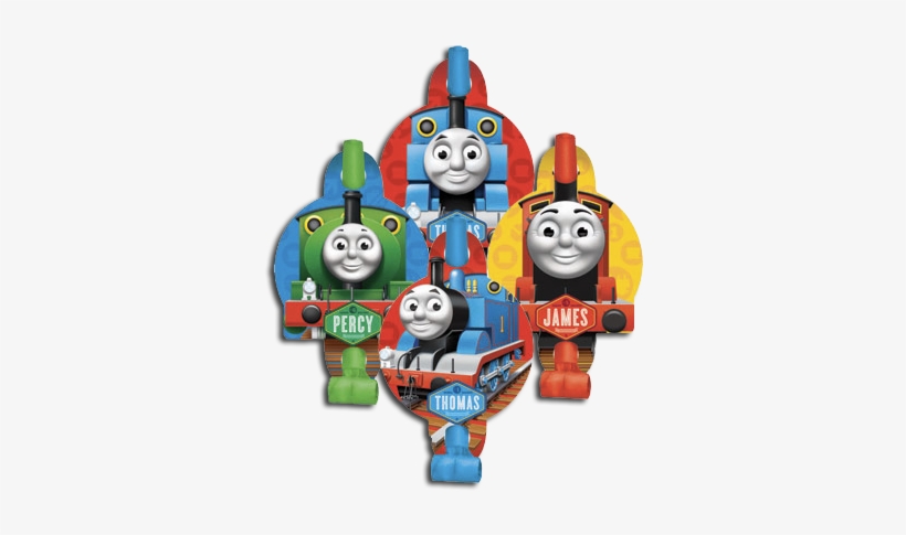 Thomas & Friends Party Blowers - Thomas The Tank Party Blowouts (pack Of 8), transparent png #3538285
