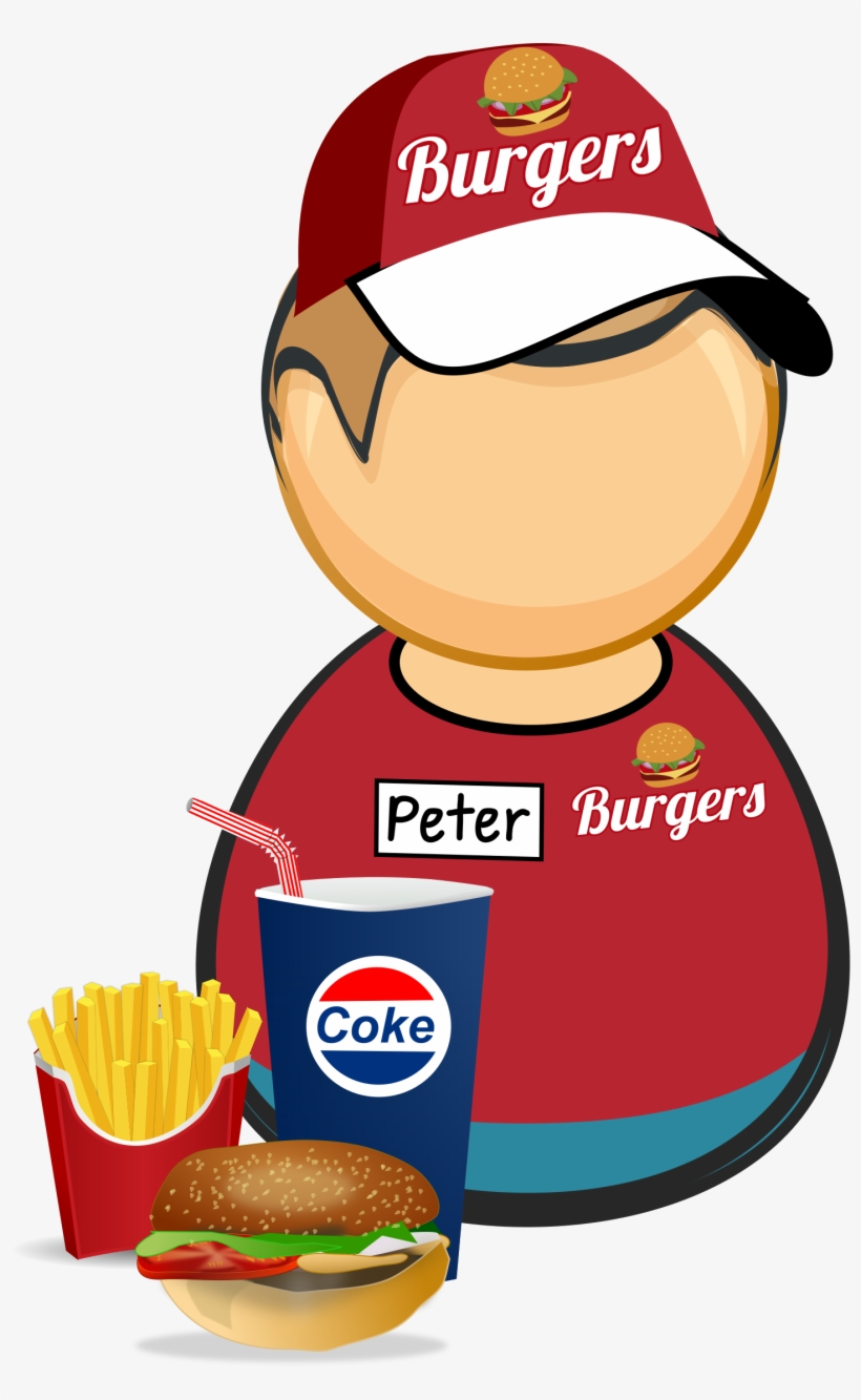 This Free Icons Png Design Of Fastfood Worker, transparent png #3538683
