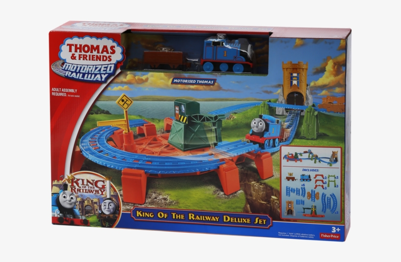 Thomas & Friends Motorized Railway Set - Thomas & Friends King Of The Railway Deluxe Set, transparent png #3538803