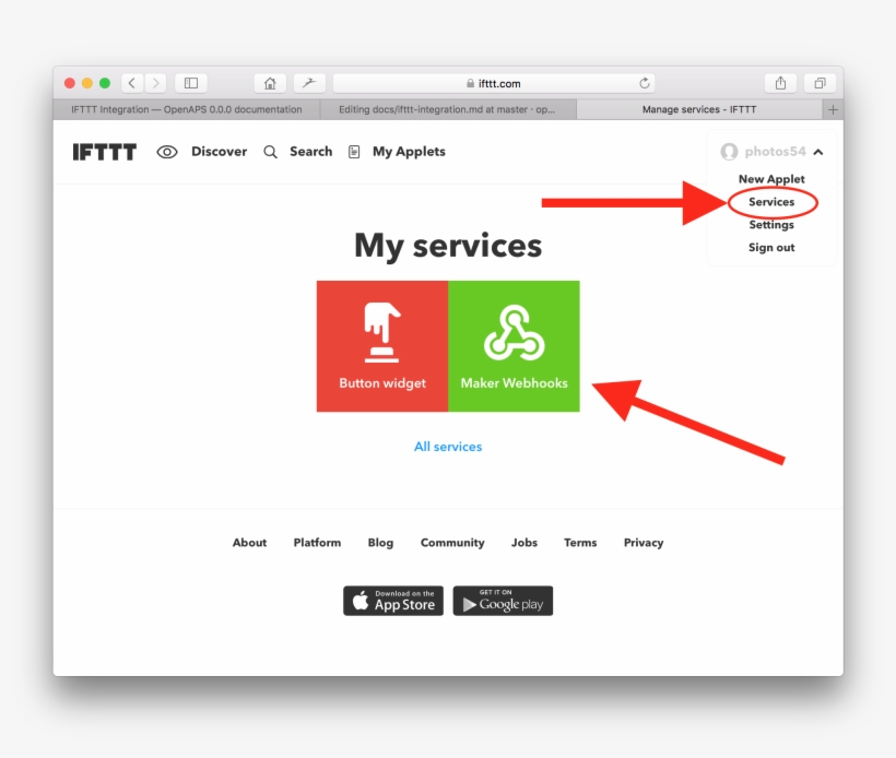 Ifttt Services Account - App Store, transparent png #3538991