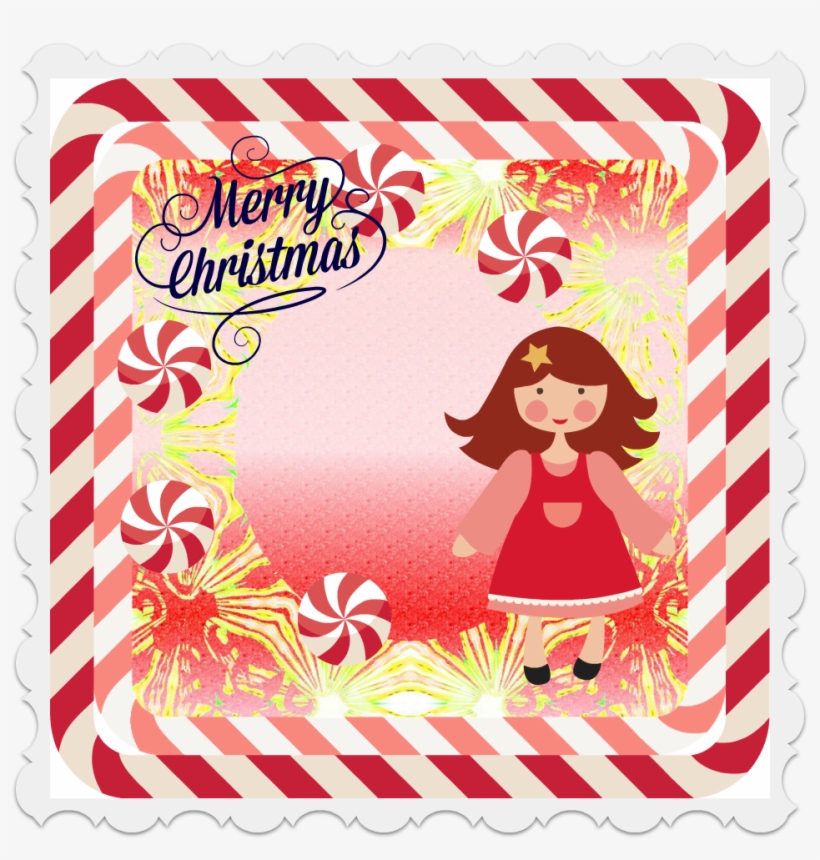 Christmas Frames - Unique Merry Christmas Reactive Printing White Throw, transparent png #3539156