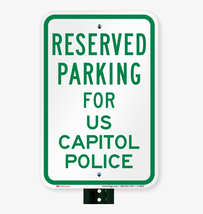 Parking Space Reserved For Us Capitol Police Sign - Van Accessible Parking Sign, transparent png #3539498