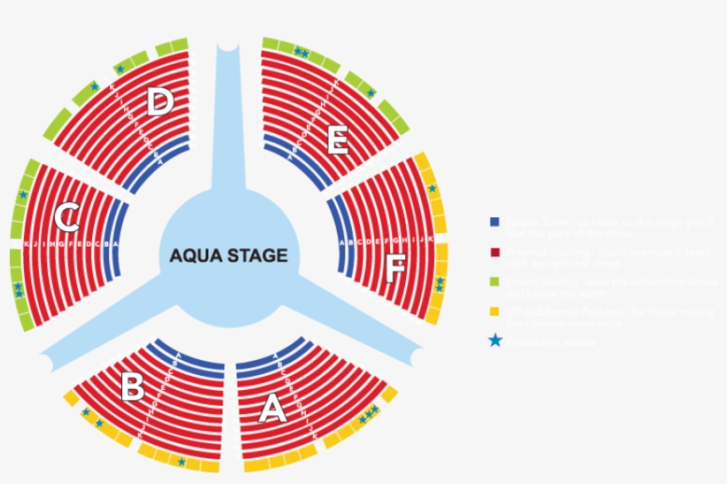 Le Reve Seating Chart - Reve Las Vegas Seating Chart, transparent png #3540047