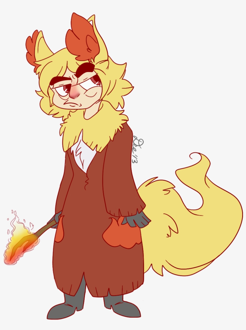 Delphox Gijinka - Digital Art, transparent png #3541049