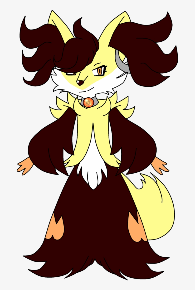 Lucy The Delphox - Cartoon, transparent png #3541089