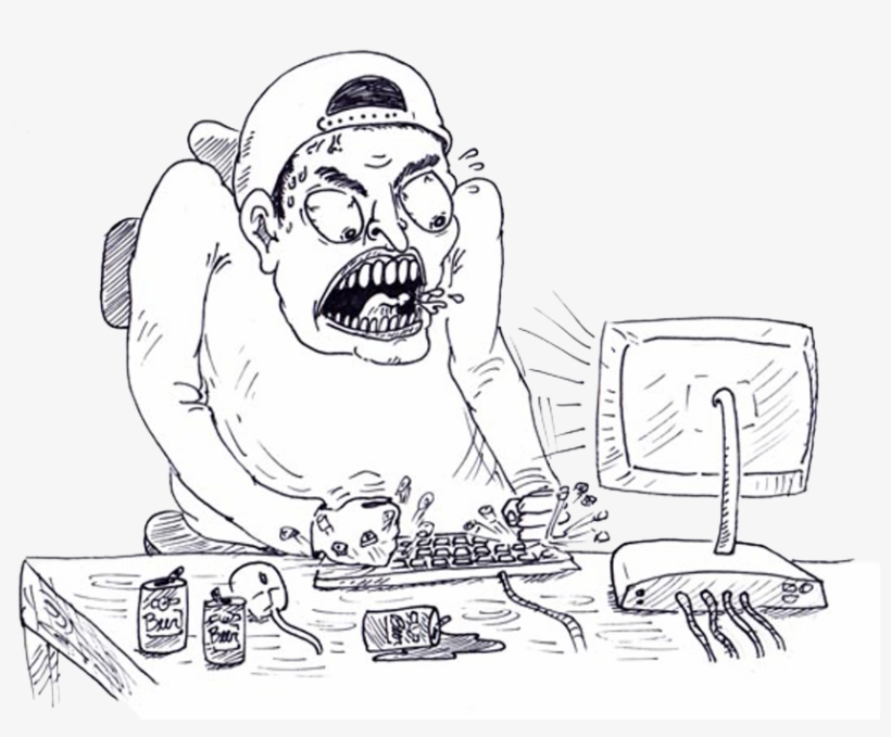 Angry White Guy Reddit - Cartoon, transparent png #3541123