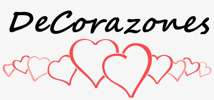 Logo Decorazones - Row Of Pink Hearts, transparent png #3542509