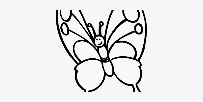 Borboletas Para Colorir 1 - Butterfly Coloring Worksheet For Preschool, transparent png #3542776