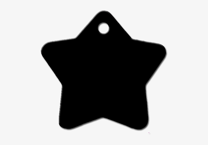 Estrella Azul Claro Placa Personalizada Para Perro - Star, transparent png #3542890