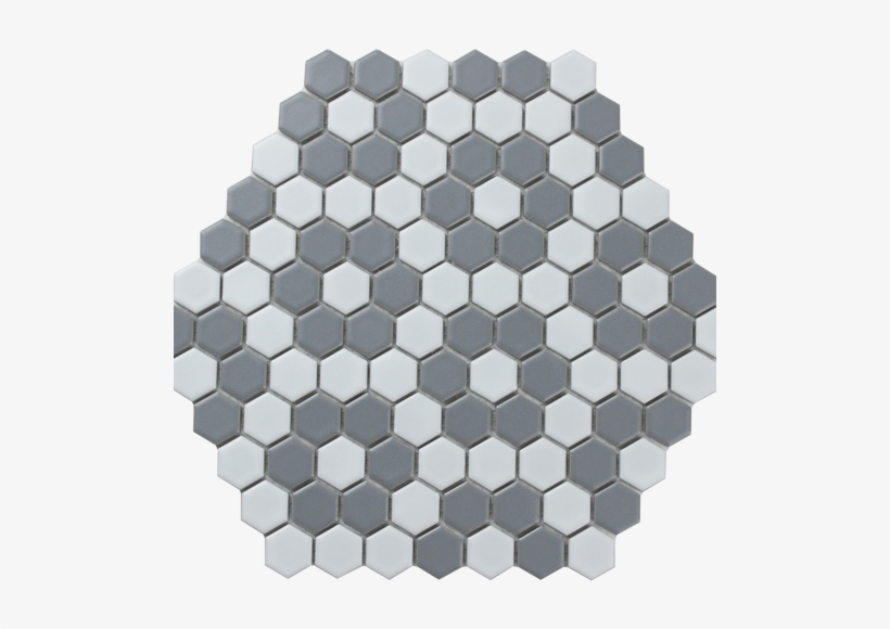 Wst-p18 1" X 1" Ceramic Matte In White And Gray Pattern - Geometry, transparent png #3543342