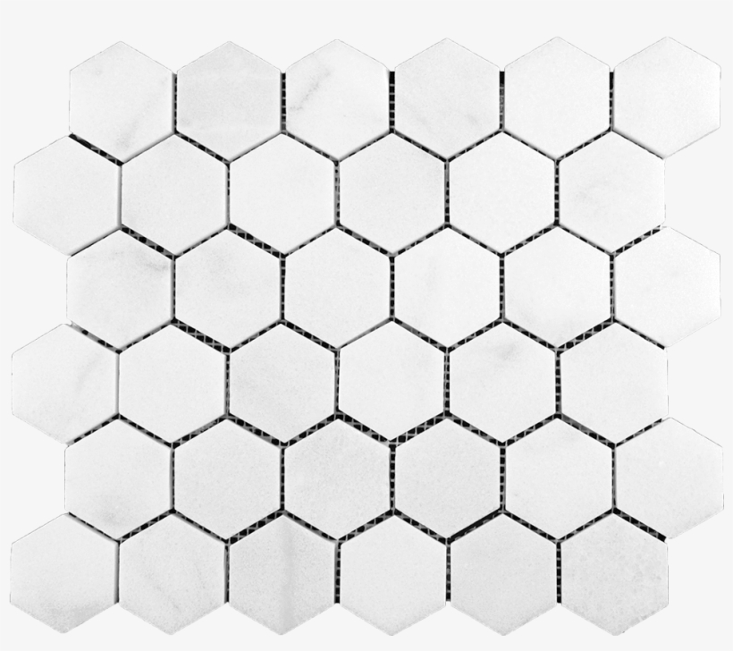 2" Bianco Perla Marble Hexagon Mosaic - Mosaic Hexagon Tile Transparent, transparent png #3543432