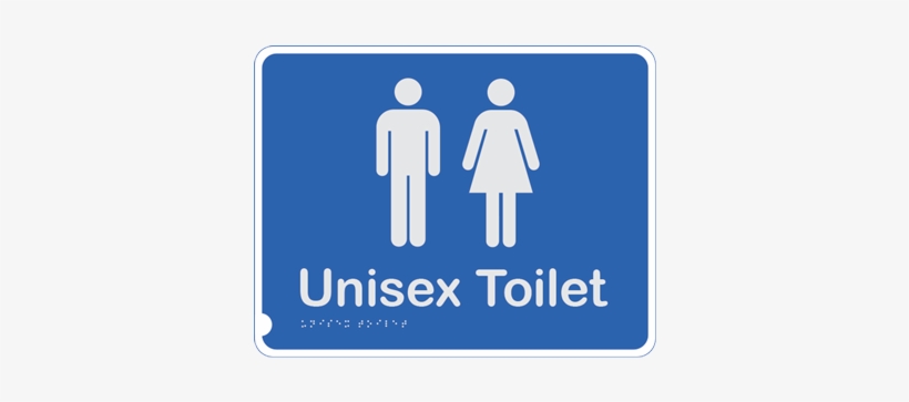 Braille Toilet Signs - Uni Sex Toilet Sign, transparent png #3543609