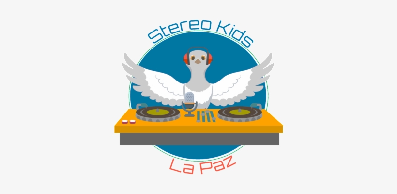 Paloma De La Paz Con Un Estereo En Un Circulo Azul, - Peace, transparent png #3543770