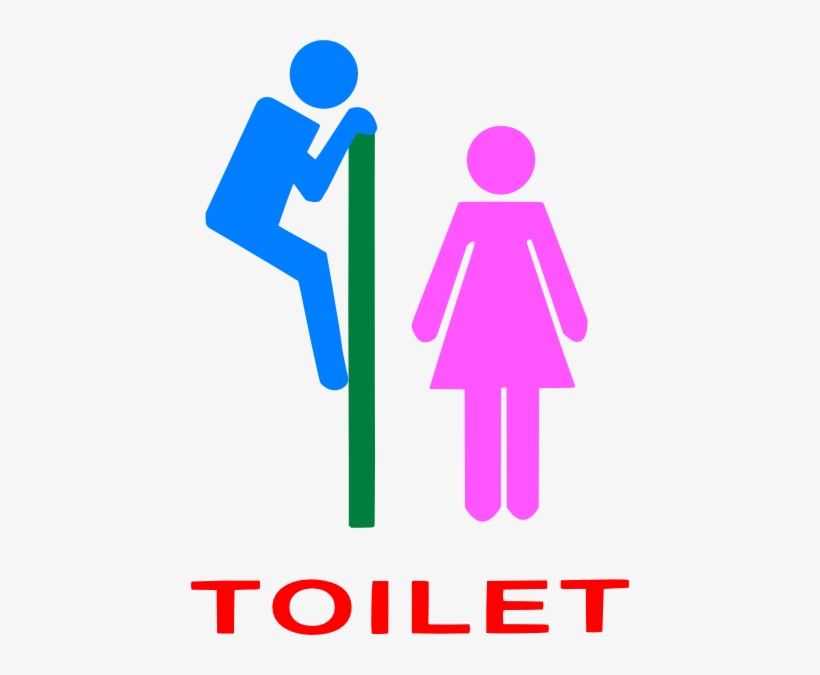 Restroom Signs Clip Art - Toilet Signs, transparent png #3543793