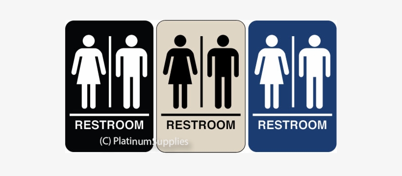 Facility Signs - Signs Direct Braille Sign - Men's & Women's Restroom,, transparent png #3543858