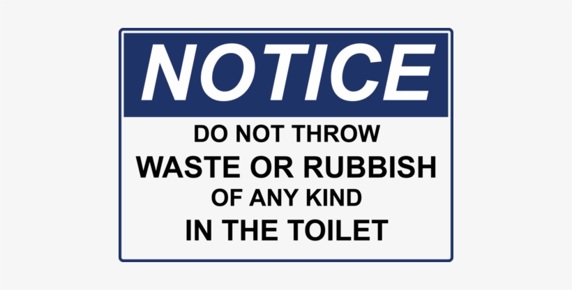 No Rubbish In Toilet - Please Shower Before Entering, transparent png #3543891
