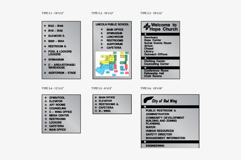 Ada Restroom Signs - Map Of A High School, transparent png #3543952