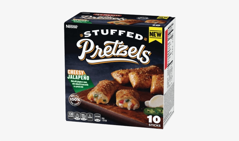 Stuffed Pretzel Cheesy Jalapeño - Hot Pocket Stuffed Pretzel, transparent png #3543954