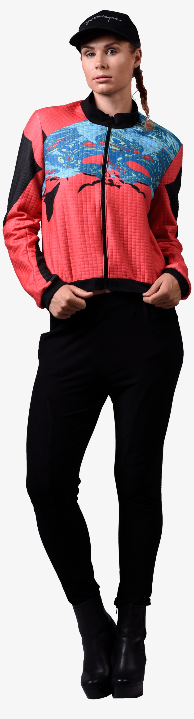 College Jacke Crazy Red - Jacket, transparent png #3544357