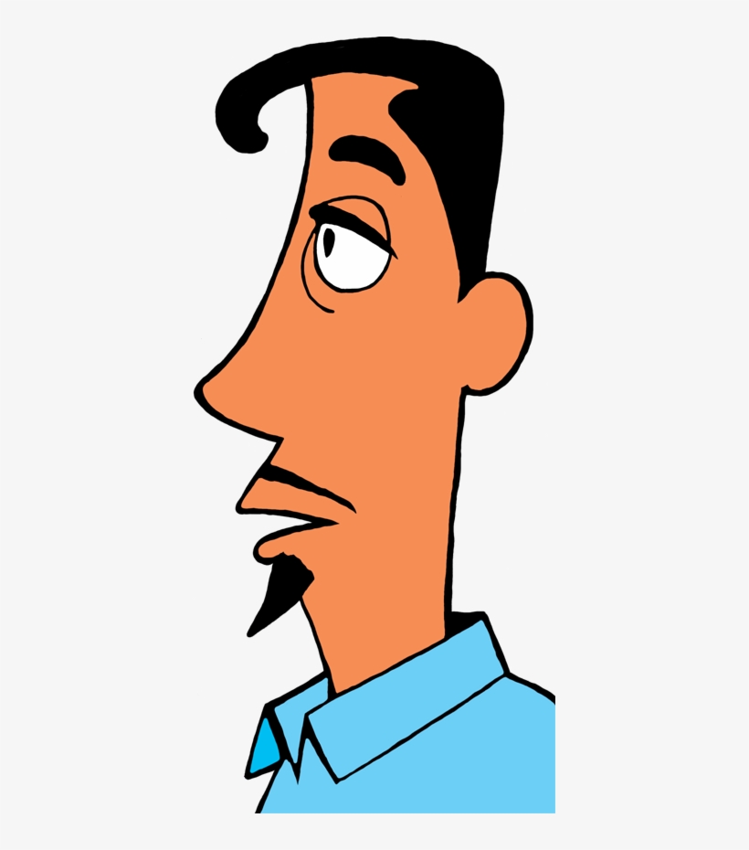 Goatee In Profile - Clipart Man Profile, transparent png #3544705