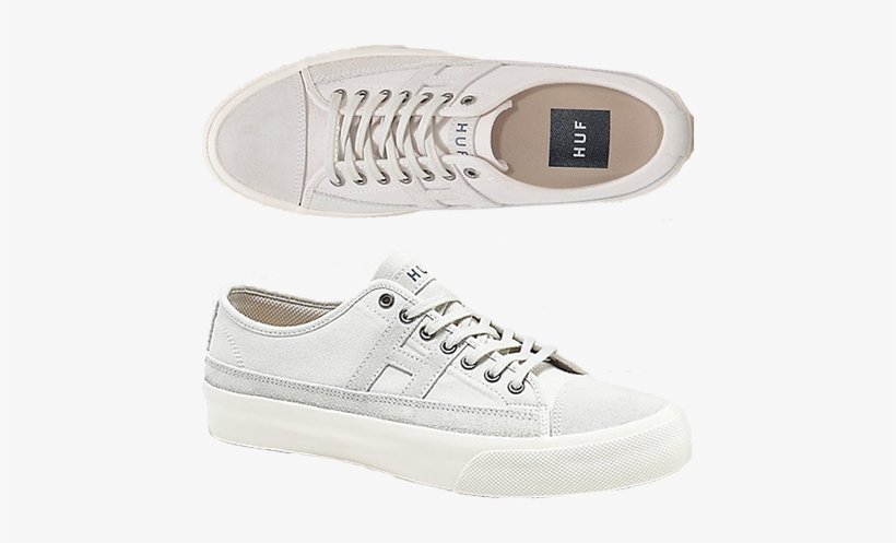 Huf Hupper 2 Lo Natural White Skate Shoes Online Retailer - Skate Shoe, transparent png #3544706