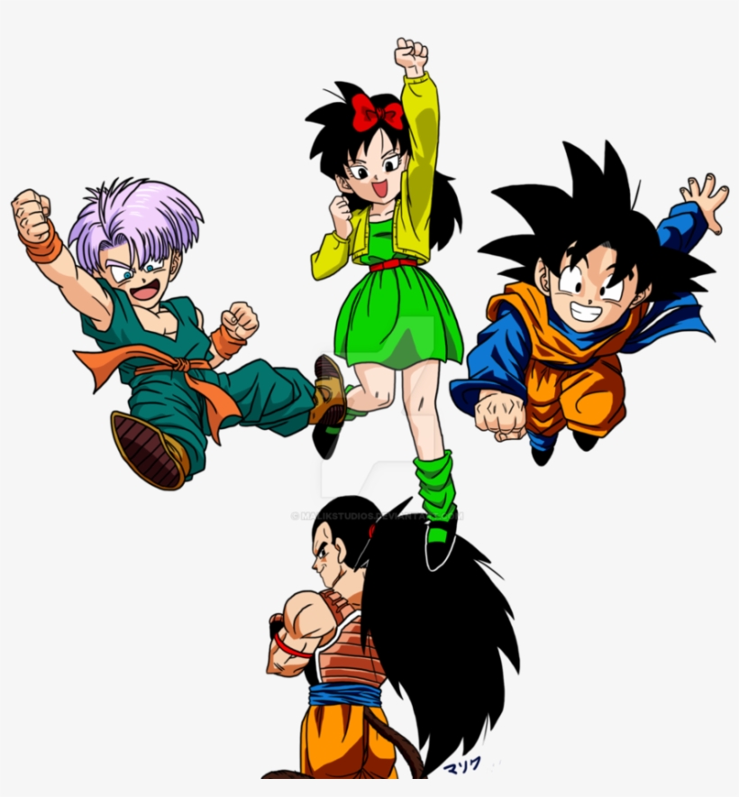 Dragon Ball Rr Raditz Ranch Goten Trunks By Malikstudios-dc56o4o - Dragon Ball R & R, transparent png #3545399