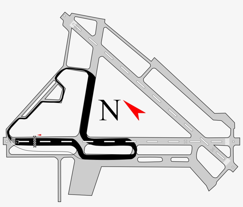Edmonton City Airport Map With The Racing Road Course - Airport Racing, transparent png #3545461