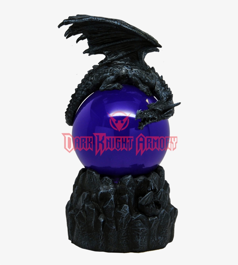 Sleeping Dragon Sandstorm Ball - 8.75 Inch Dragon Sandstorm With Giant Blue Orbe Ball, transparent png #3545485