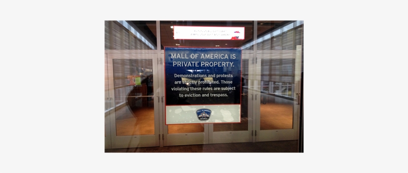 The Mall Of America Posted Signs In Anticipation Of - Banner, transparent png #3545486