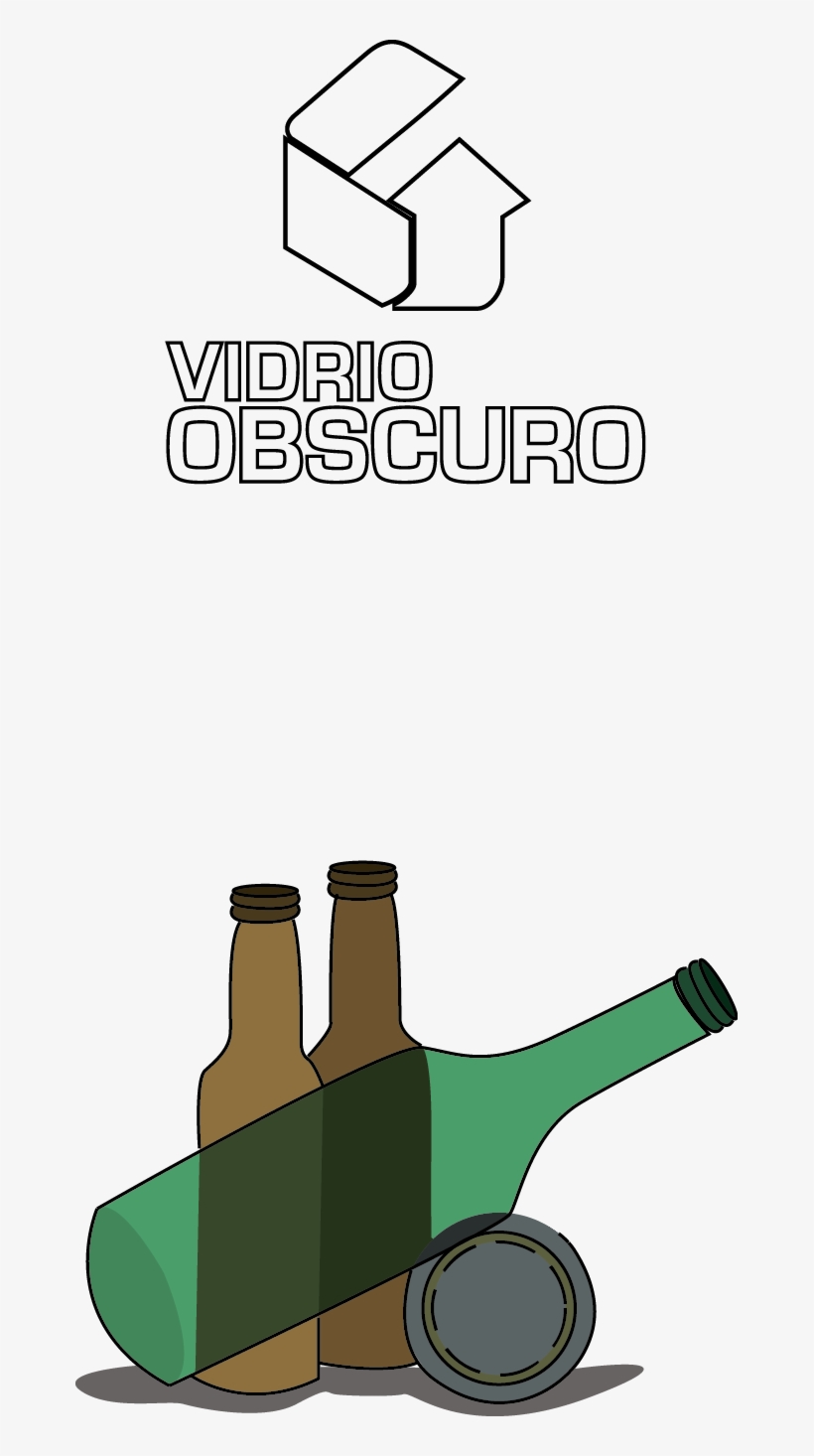 Botellas Vacías Obscuras De Vinos Y Licores, Cervezas - Glass Bottle, transparent png #3546346