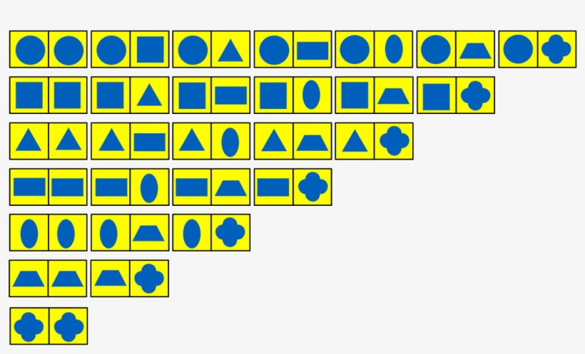 Esquema Dominó Figuras Geométricas - Domino De Figuras Geometricas, transparent png #3546387