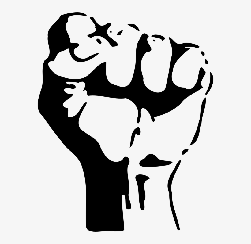 Revolution Hand Png - Raised Fist, transparent png #3546731