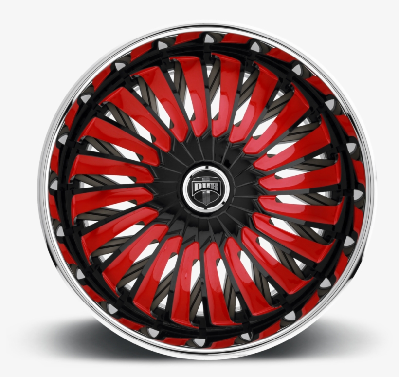 5 Lug Black W/ Red Accents - Wheel, transparent png #3546758