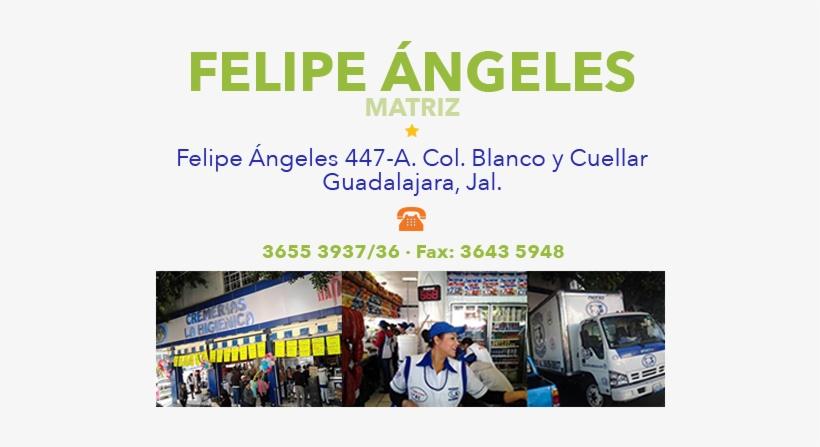 Felipe-angeles - Cremeria La Higienica Sucursales, transparent png #3547440