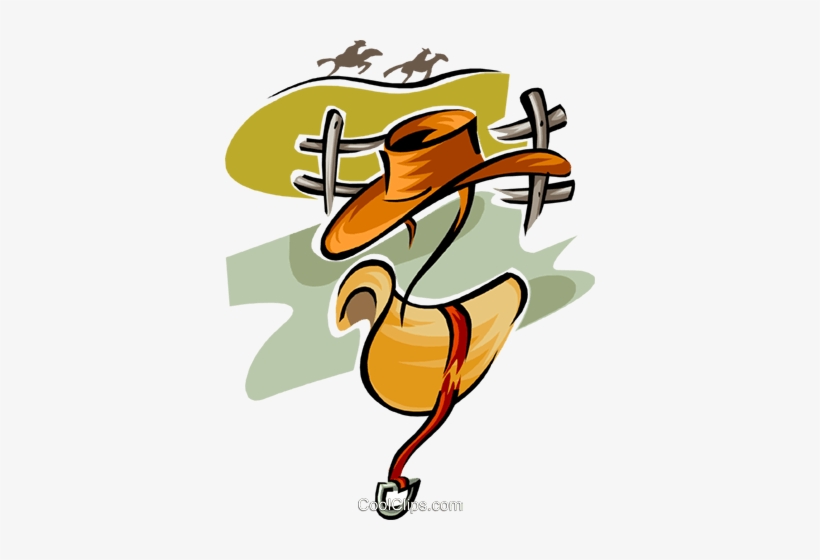 Sombrero De Vaquero Y Caballo De Silla Libres De Derechos - Clip Art, transparent png #3547461