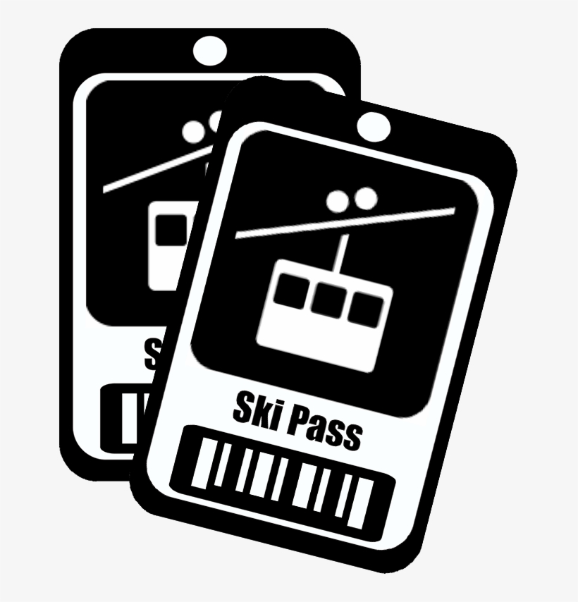 Ski Passes - Graphics And More Tram Mountain Skiing Sport Sign Wall, transparent png #3548102