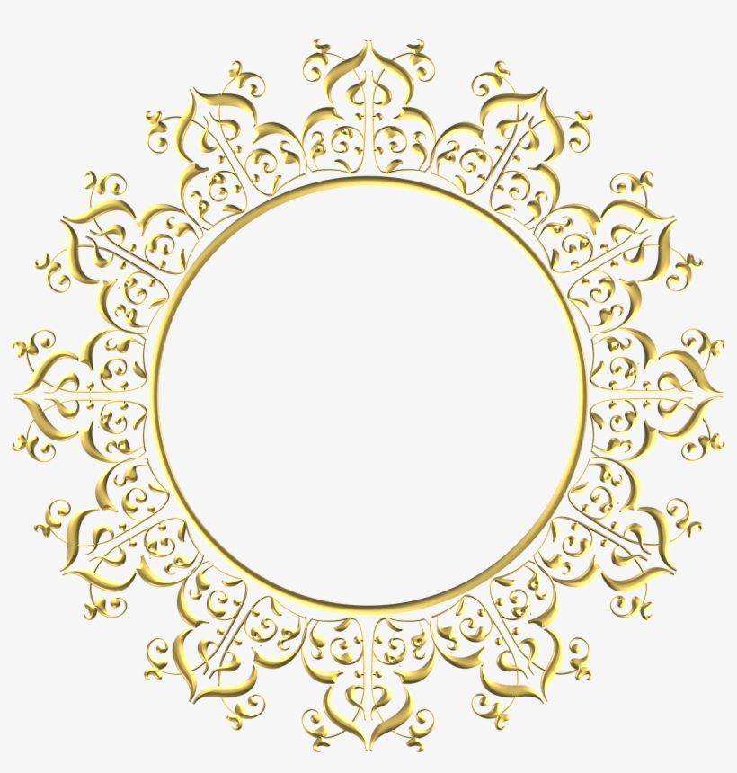 Adorn Adornment Adorno Quadro Moldura Borda Vetor Vecto - Border Circle Design Png, transparent png #3548146