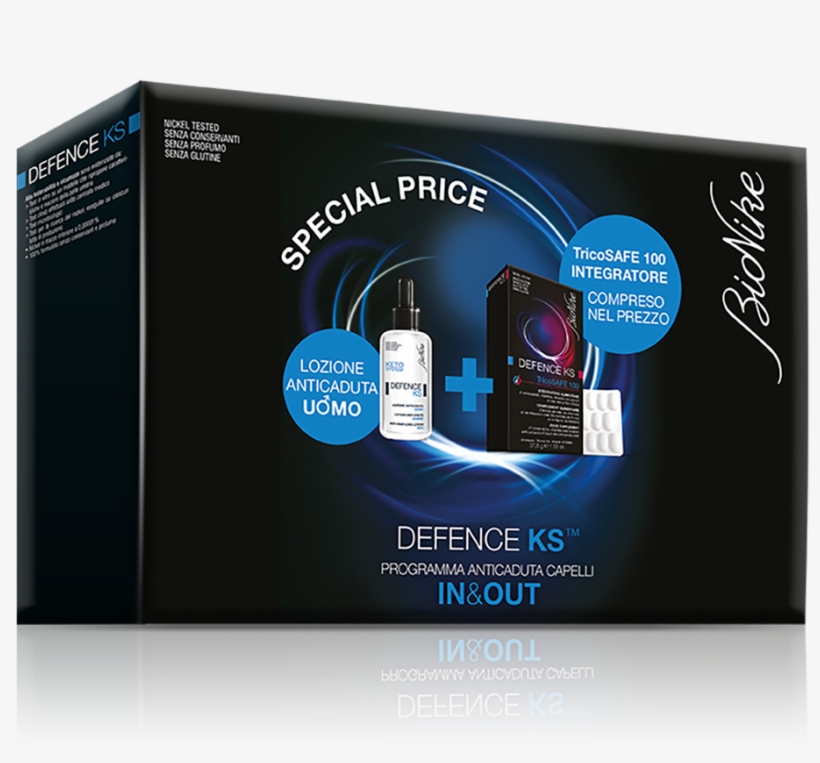 Special Price Box Defence Ks Anti-hair Loss Lotion - I.c.i.m. (bionike) Internation Bionike Defence Ks Cofanetto, transparent png #3548189