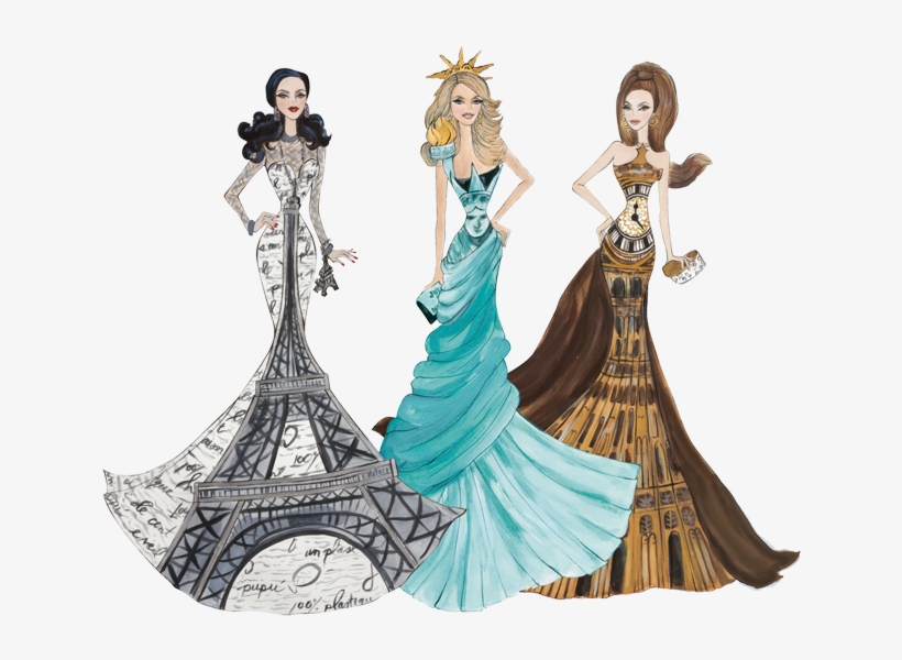 Dolls Of The World® Landmark Collection Limited Edition - Paris New York London, transparent png #3548212