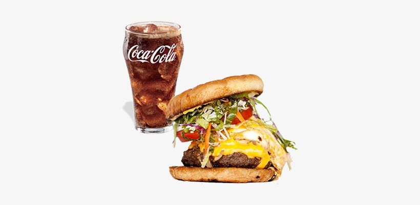 What Caus Burger Coke Obesity - Coca Cola, transparent png #3548291