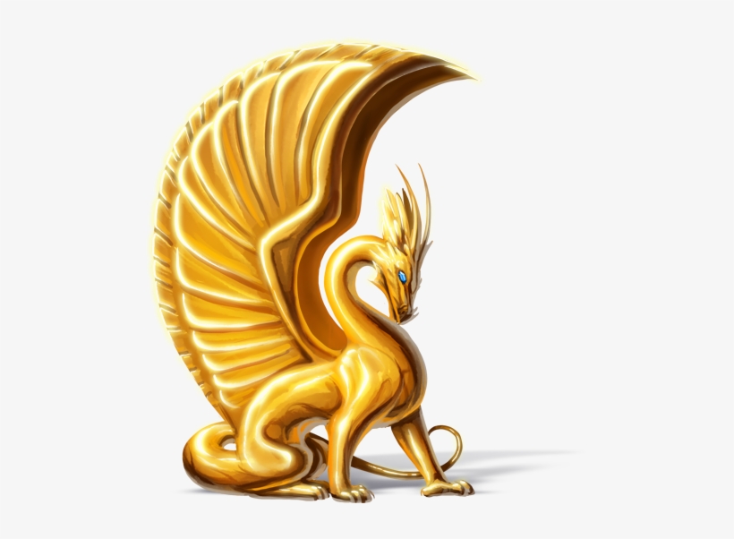 Uwila Guardian Stone Pack - Gold Dragon Statue Png, transparent png #3548510