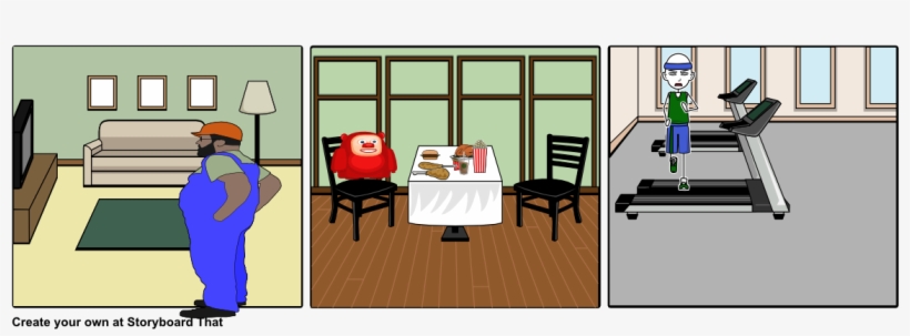 Obesity - Cartoon, transparent png #3548684