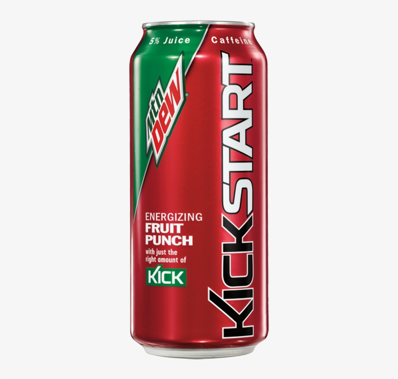 Kickstart Fruit Punch Can - Mtn Dew Kickstart Red, transparent png #3548994