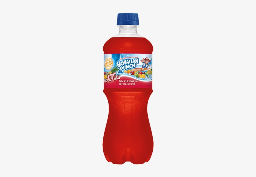 Hawaiian Punch Fruit Juicy Red Juice Drink - Hawaiian Punch Fruit Juicy Red, 20 Fl Oz Bottle, transparent png #3549304