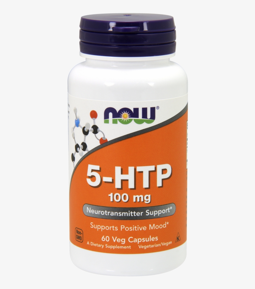 5-htp 100 Mg Veg Capsule - Now Foods, 5-htp, 100 Mg, 60 Veg Capsules, transparent png #3549373