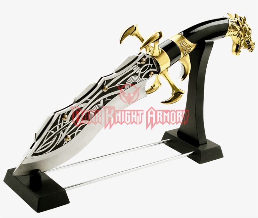 Gold Dragon Claw Dagger With Hidden Blades - Brule La Gomme Pas Ton Ame, transparent png #3549434