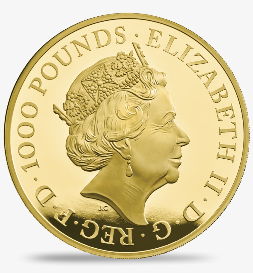 The Red Dragon Of Wales 2018 Uk Gold Proof Kilo Coin - Queens Beasts Neu Falcon, transparent png #3549440